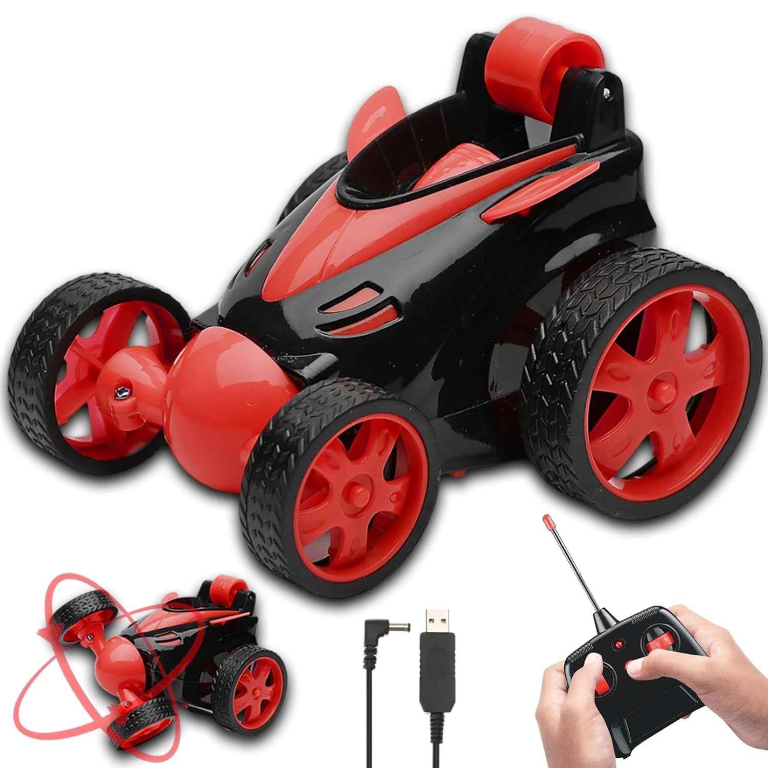 360° Rotating Rolling RC Stunt Car